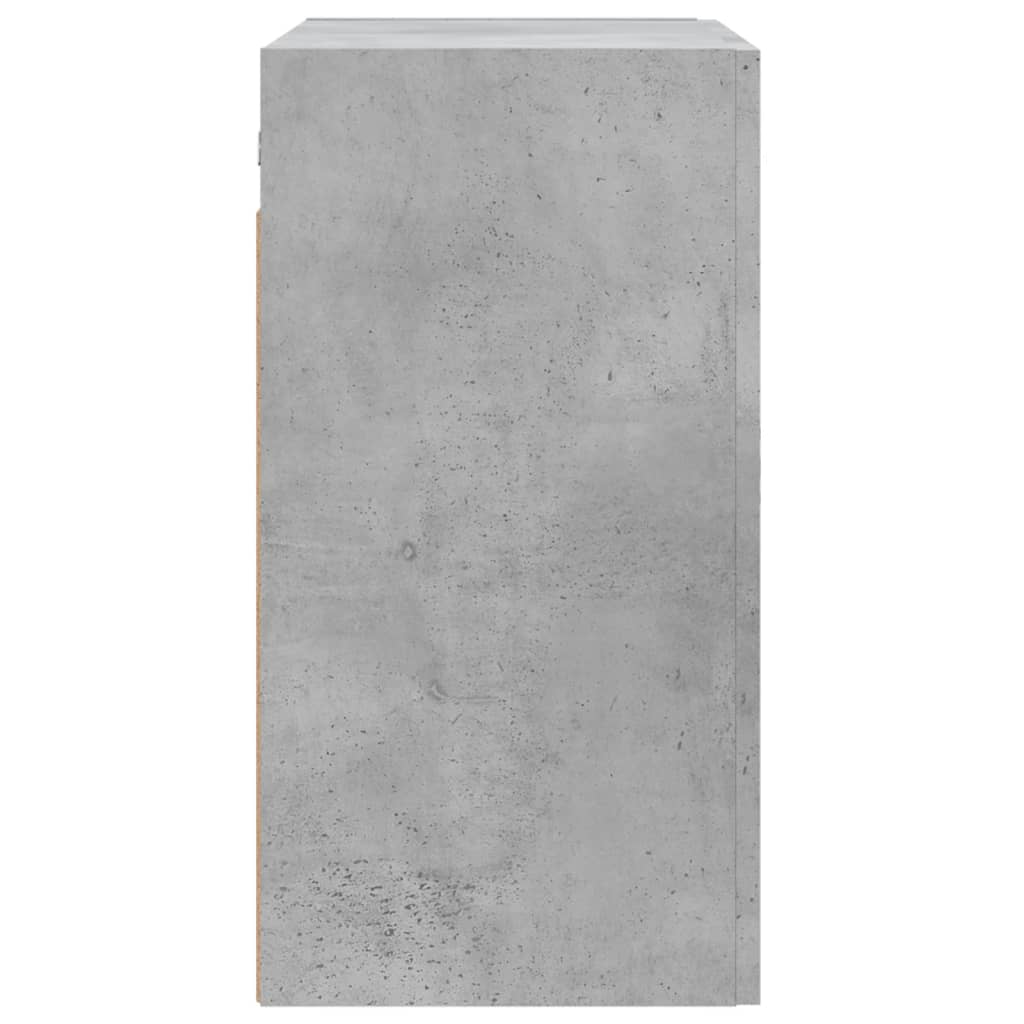 betonszürke szerelt fa faliszekrény 60 x 31 x 60 cm