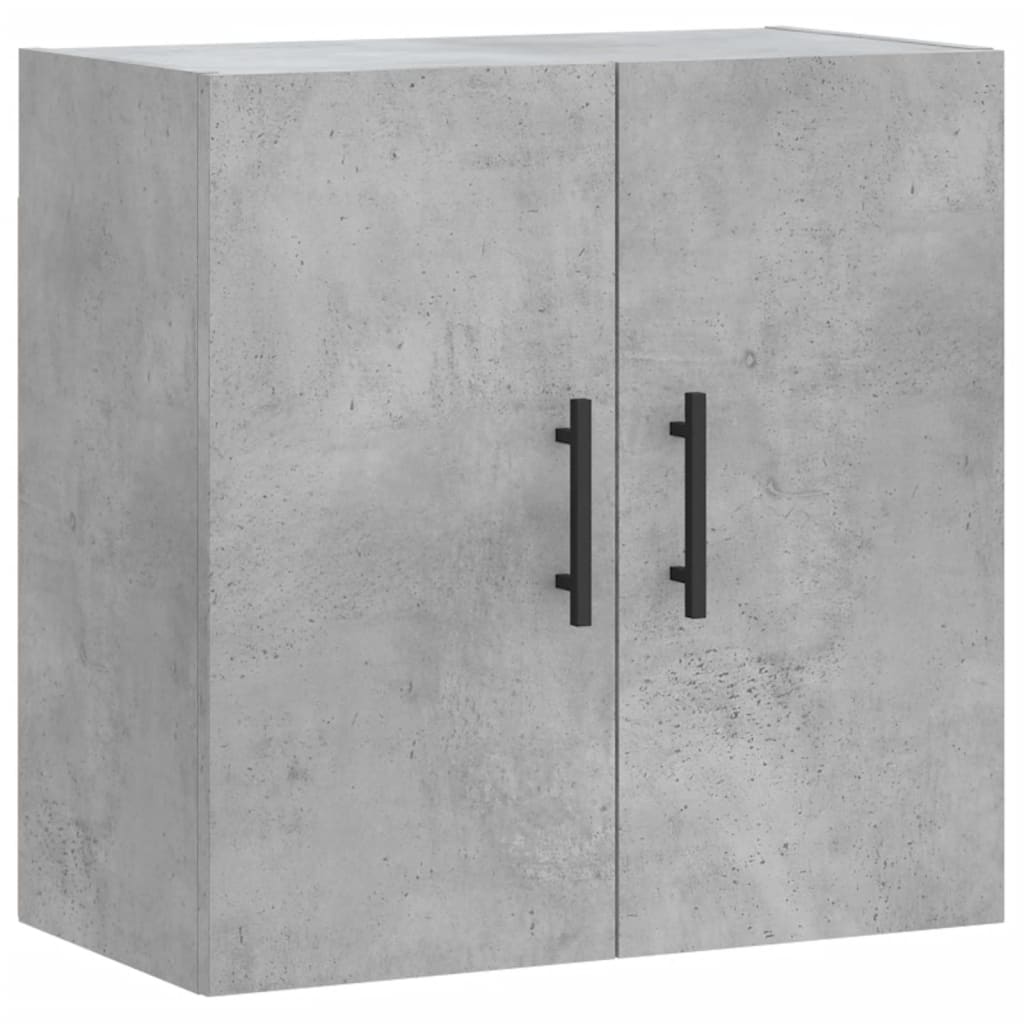 betonszürke szerelt fa faliszekrény 60 x 31 x 60 cm