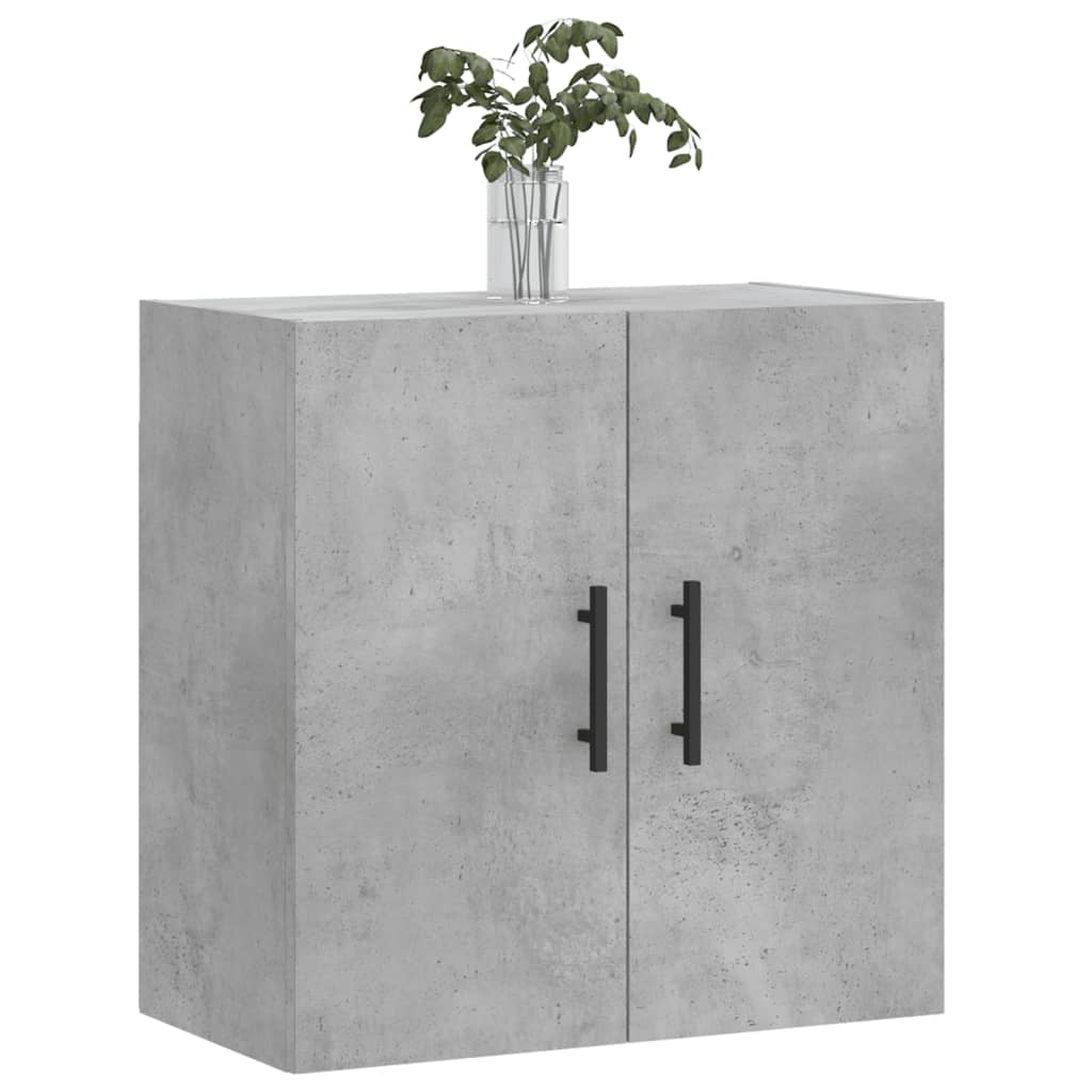 betonszürke szerelt fa faliszekrény 60 x 31 x 60 cm