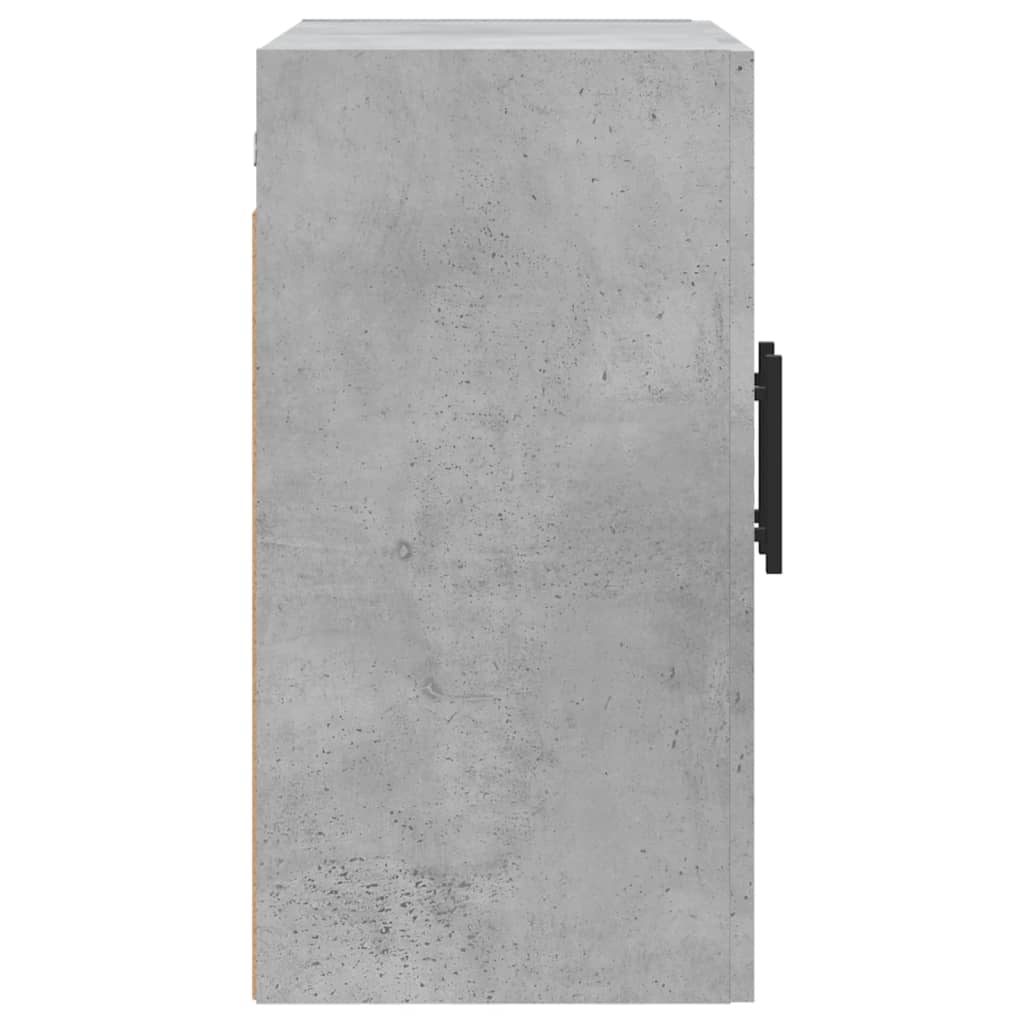 betonszürke szerelt fa faliszekrény 60 x 31 x 60 cm