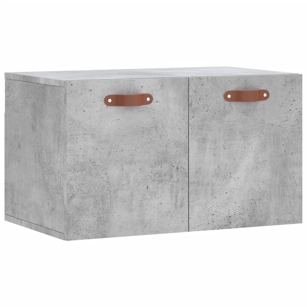 betonszürke szerelt fa faliszekrény 60 x 36,5 x 35 cm