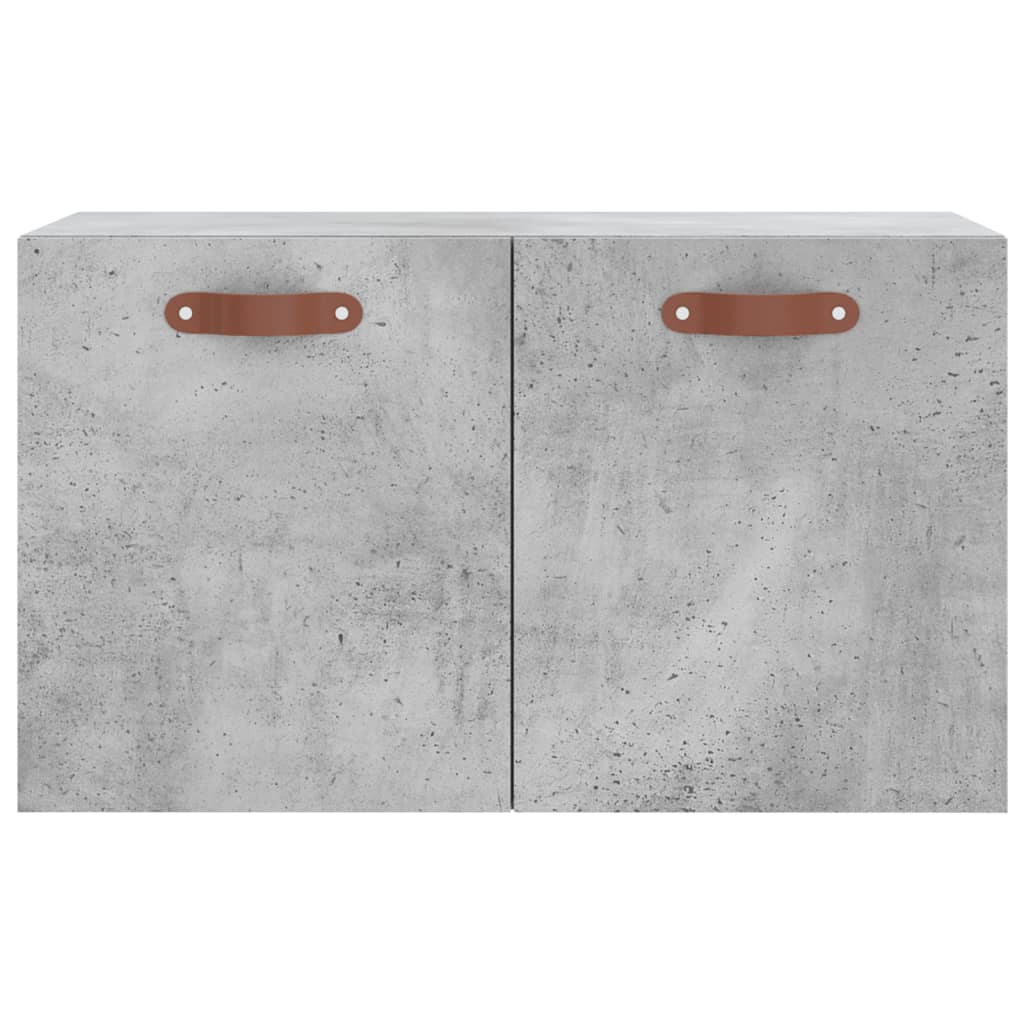 betonszürke szerelt fa faliszekrény 60 x 36,5 x 35 cm