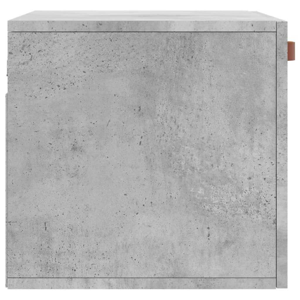 betonszürke szerelt fa faliszekrény 60 x 36,5 x 35 cm