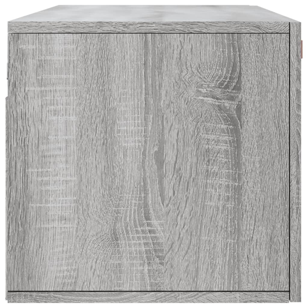 szürke sonoma színű szerelt fa faliszekrény 100 x 36,5 x 35 cm