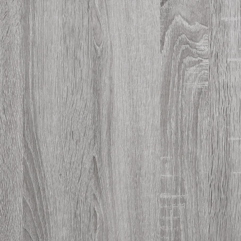 szürke sonoma színű szerelt fa faliszekrény 100 x 36,5 x 35 cm