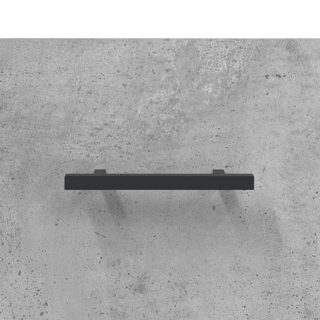 betonszürke szerelt fa faliszekrény 100 x 36,5 x 35 cm