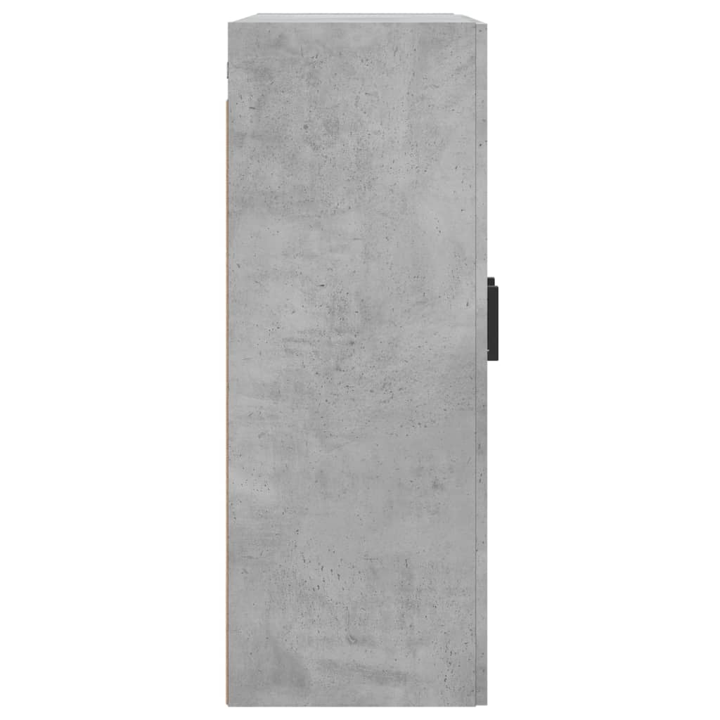 betonszürke szerelt fa fali szekrény 69,5 x 34 x 90 cm