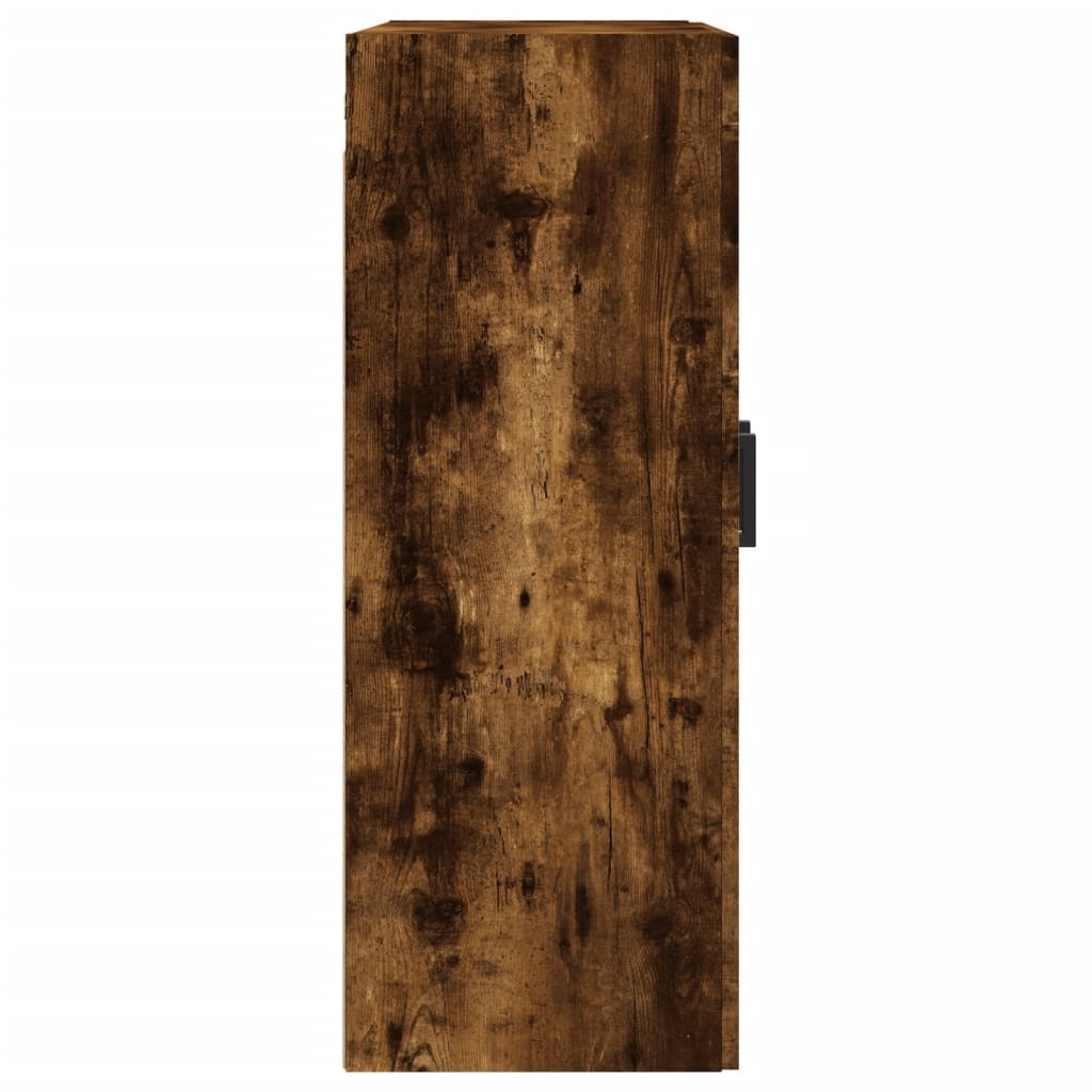 füstös tölgy szerelt fa fali szekrény 69,5 x 34 x 90 cm