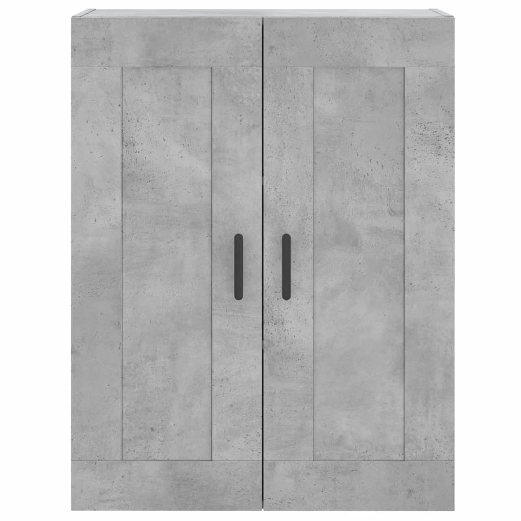 betonszürke szerelt fa fali szekrény 69,5 x 34 x 90 cm
