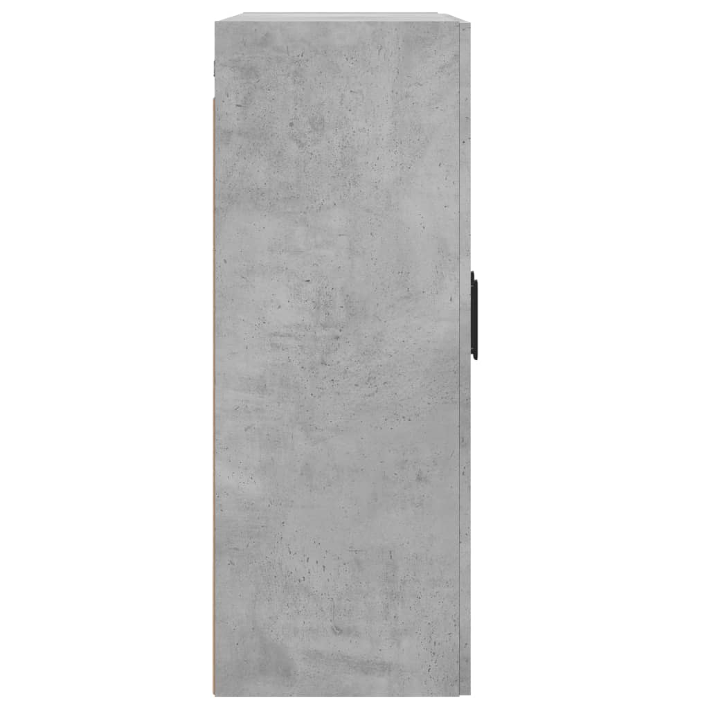 betonszürke szerelt fa fali szekrény 69,5 x 34 x 90 cm
