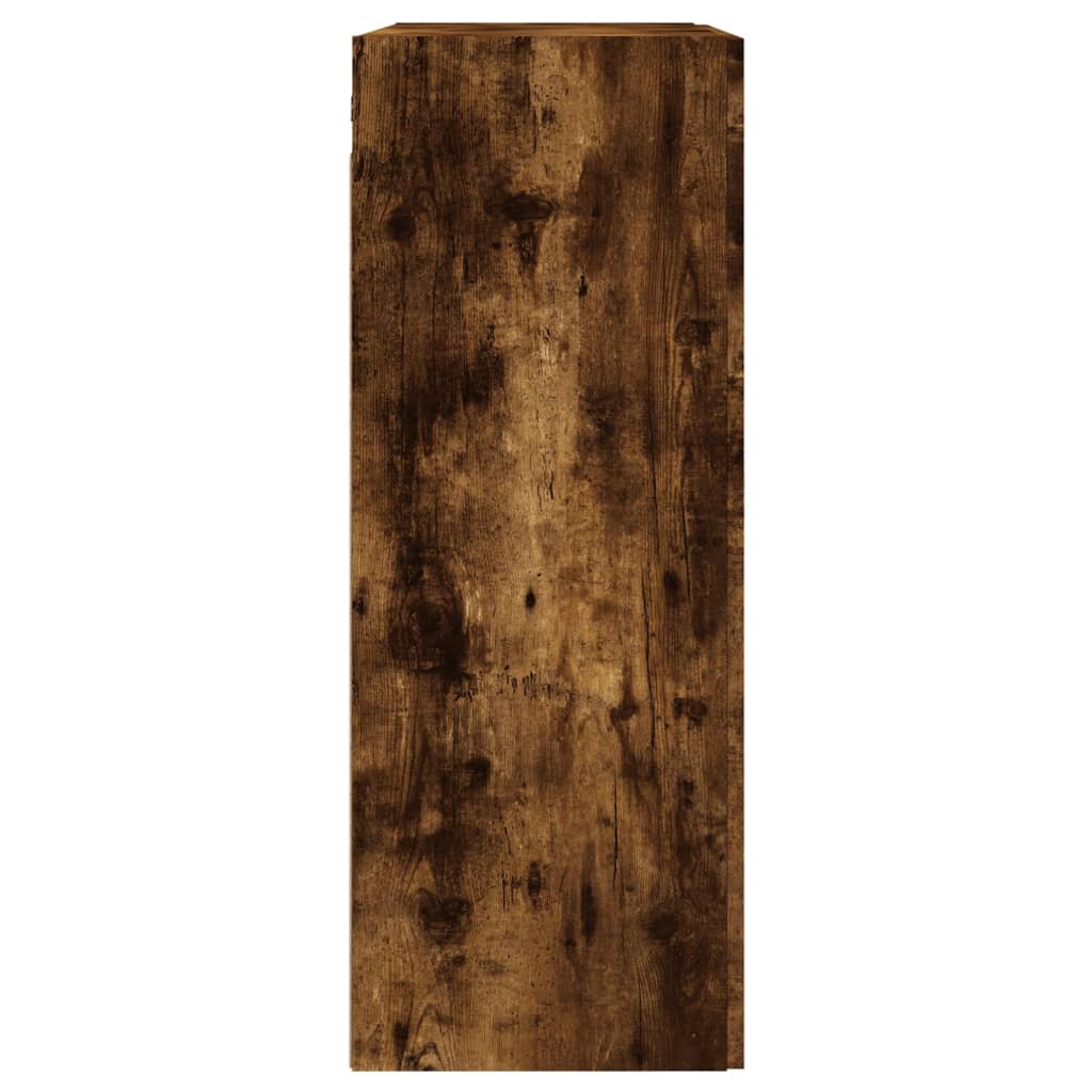 füstös tölgy szerelt fa fali szekrény 69,5 x 34 x 90 cm
