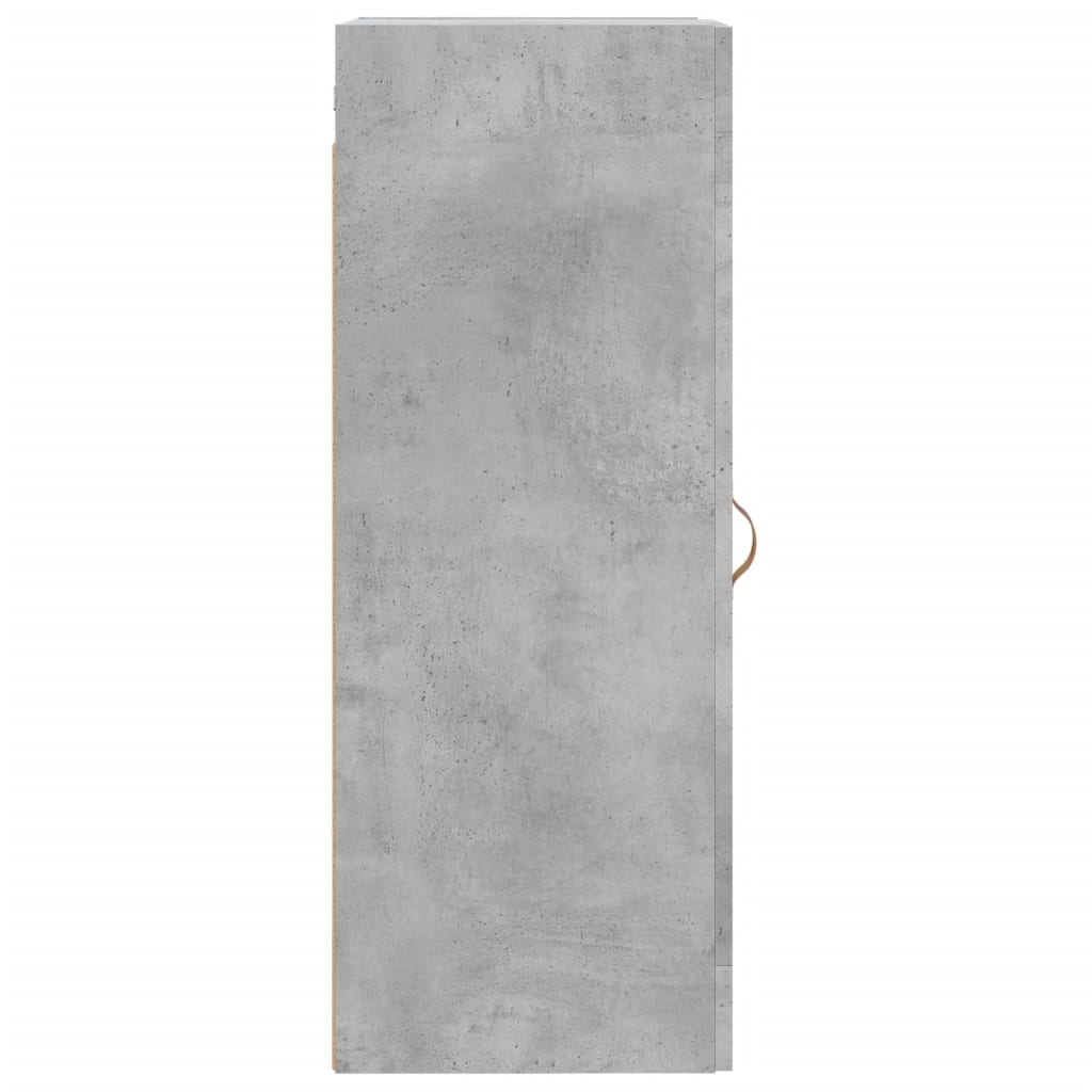 betonszürke szerelt fa fali szekrény 34,5x34x90 cm