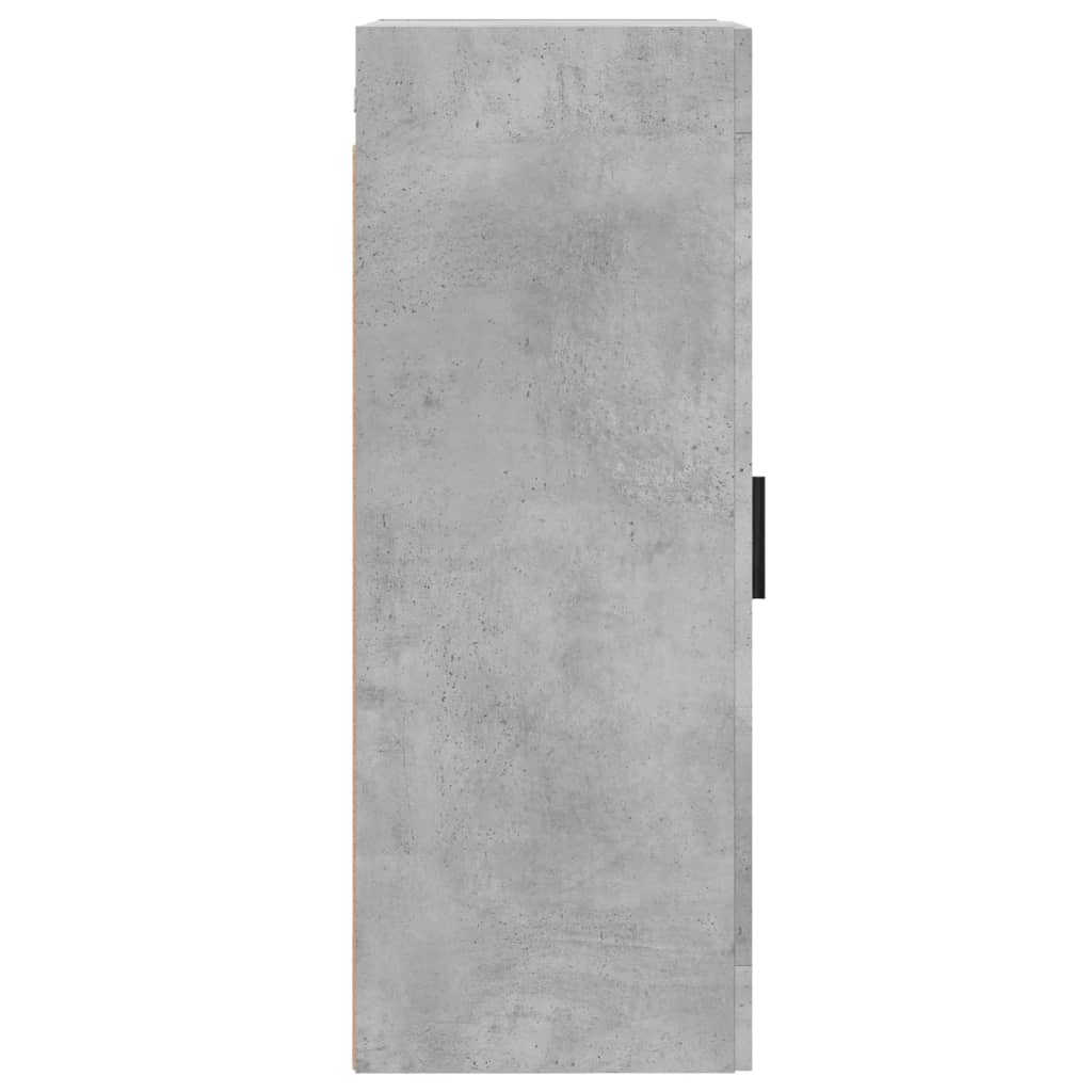 betonszürke szerelt fa fali szekrény 34,5x34x90 cm
