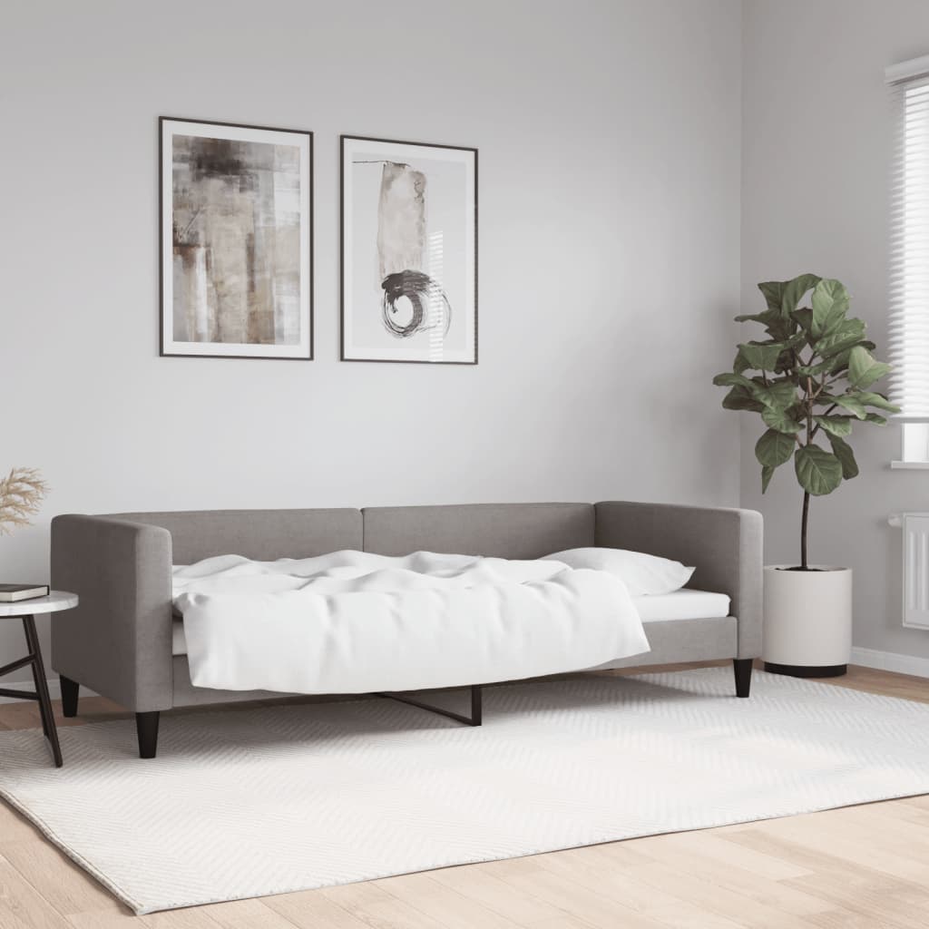 tópszínű szövet kanapéágy 80 x 200 cm