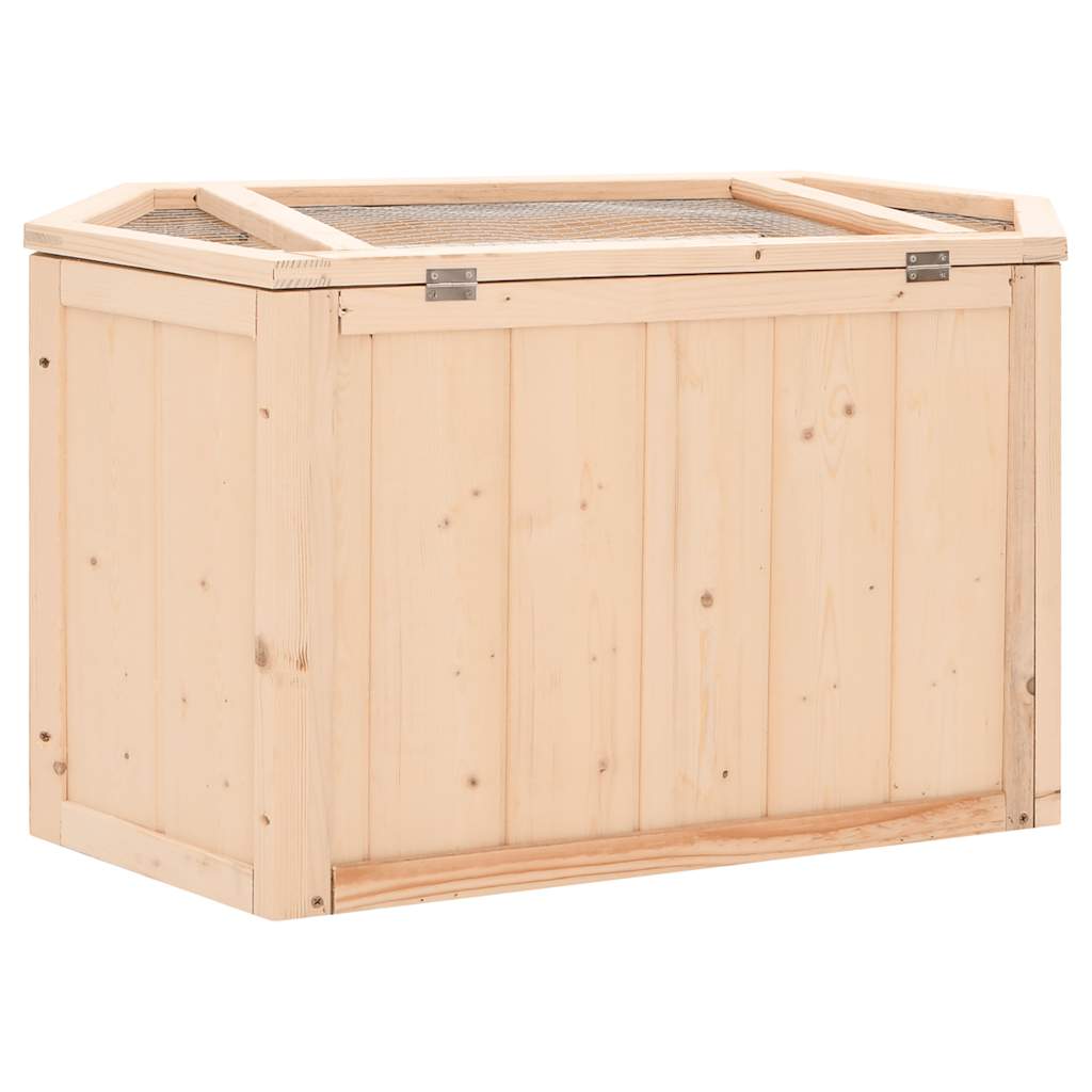 tömör fenyőfa hörcsögketrec 80x40x43 cm