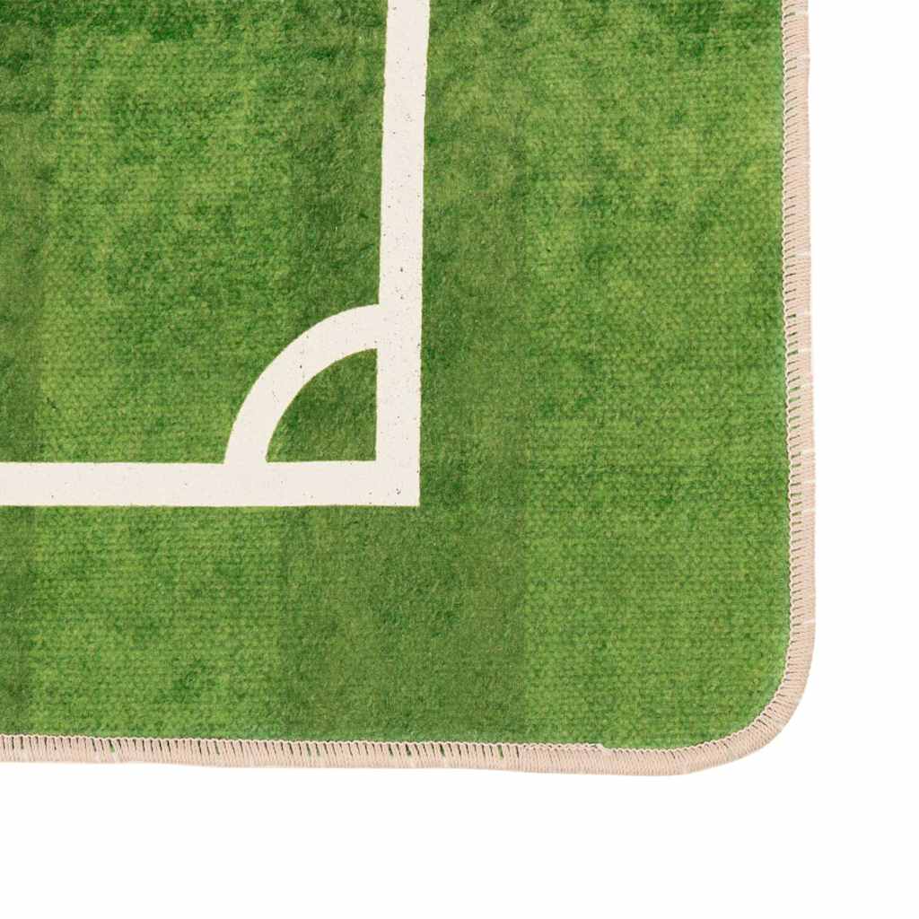 zöld mosható futballpálya gyerekszőnyeg 160x230 cm