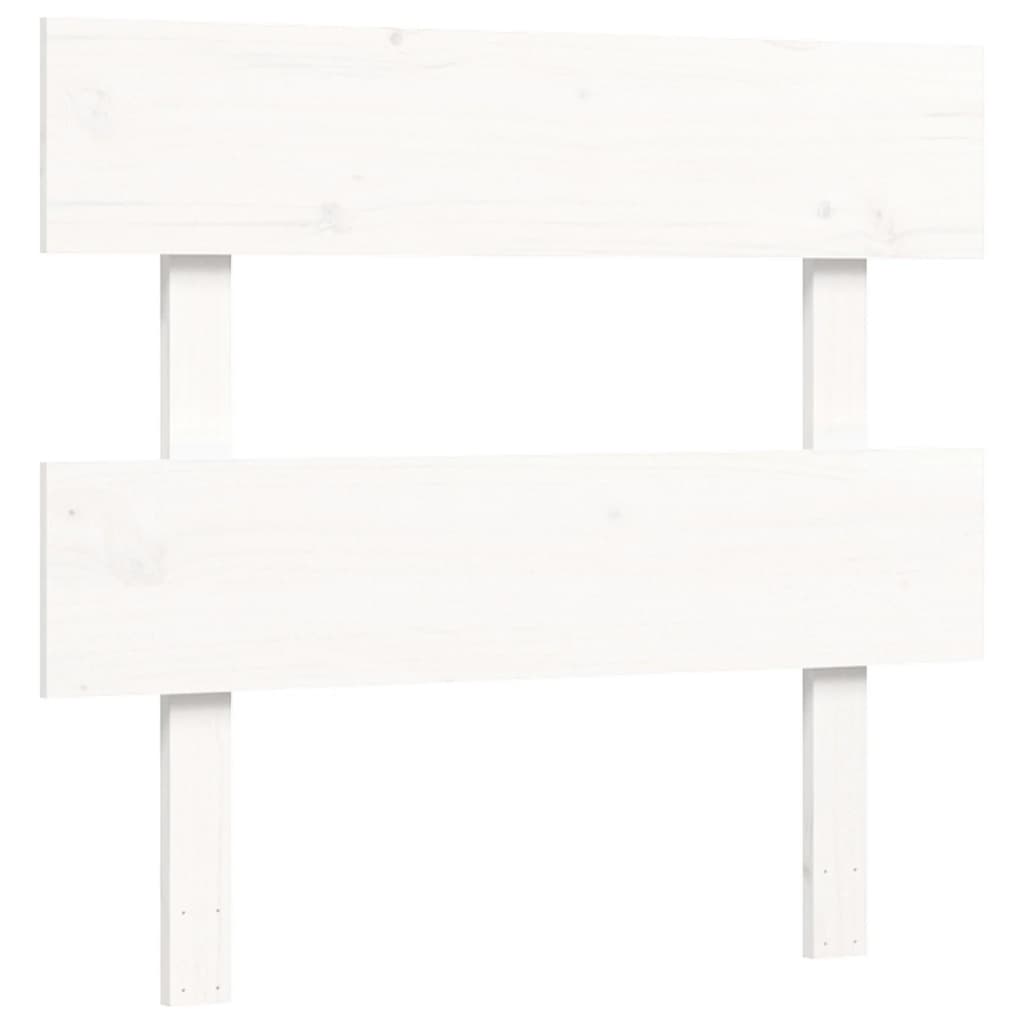 fehér tömör fenyőfa ágy matrac nélkül 100 x 200 cm