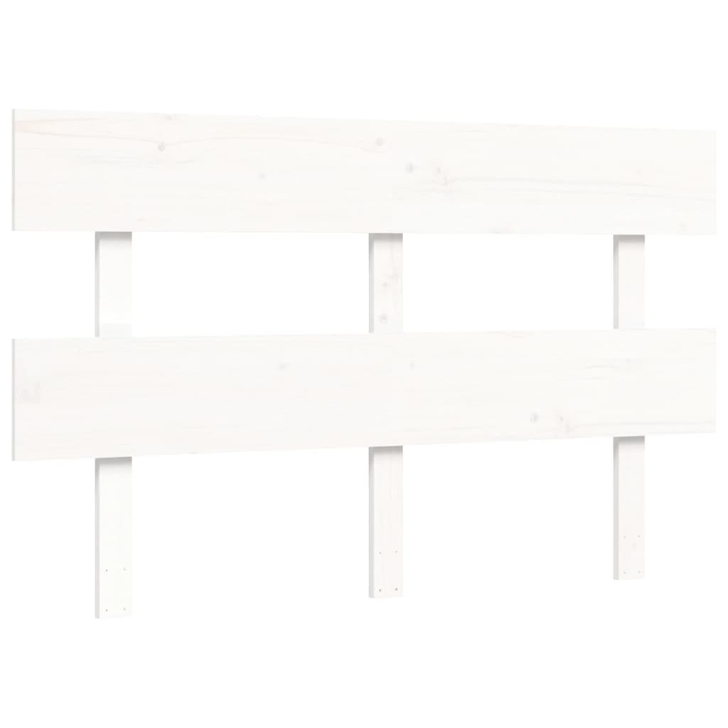 fehér tömör fenyőfa ágy matrac nélkül 120 x 200 cm