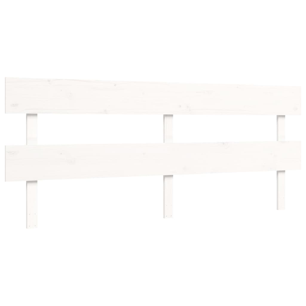 fehér tömör fenyőfa ágy matrac nélkül 200 x 200 cm