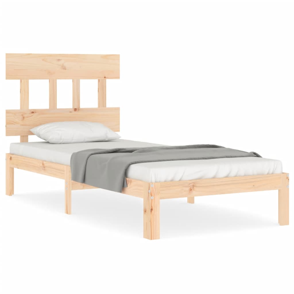 tömör fenyőfa ágy matrac nélkül 90 x 200 cm