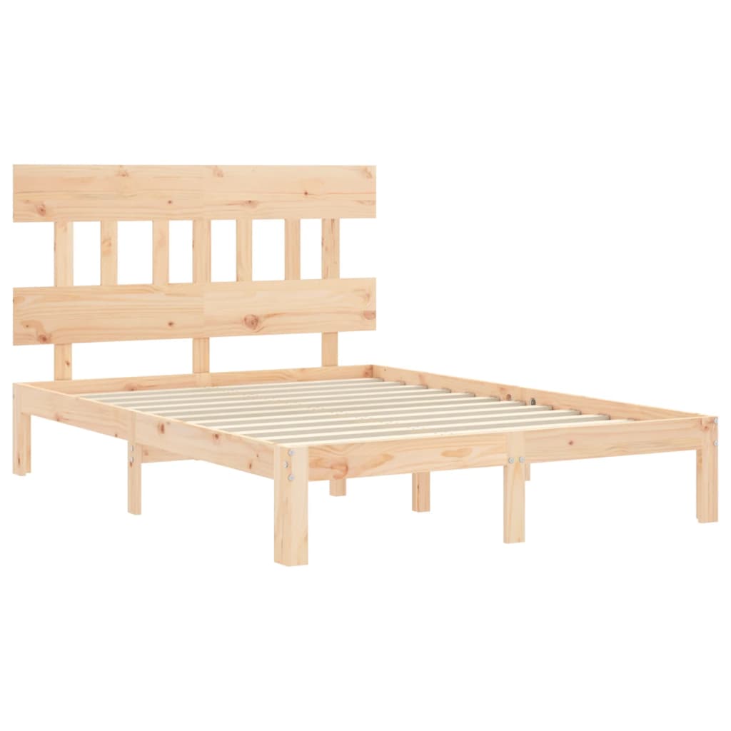 tömör fenyőfa ágy matrac nélkül 140 x 200 cm
