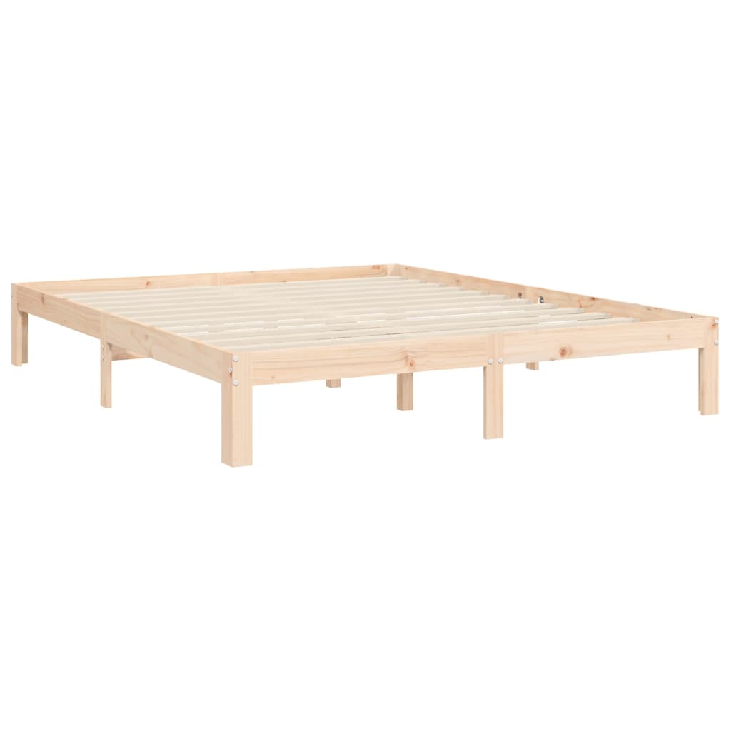 tömör fa ágykeret fejtámlával King Size