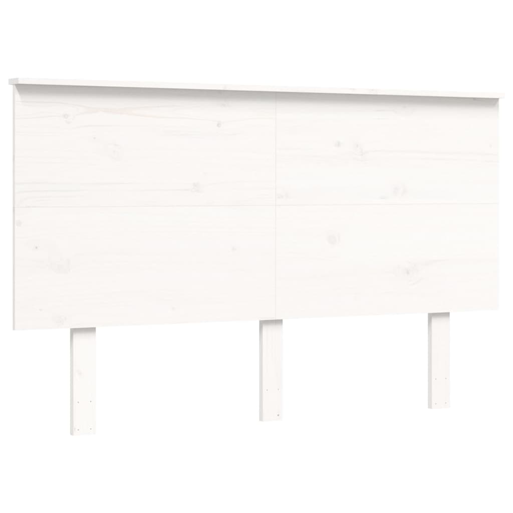 fehér tömör fenyőfa ágy matrac nélkül 120 x 200 cm
