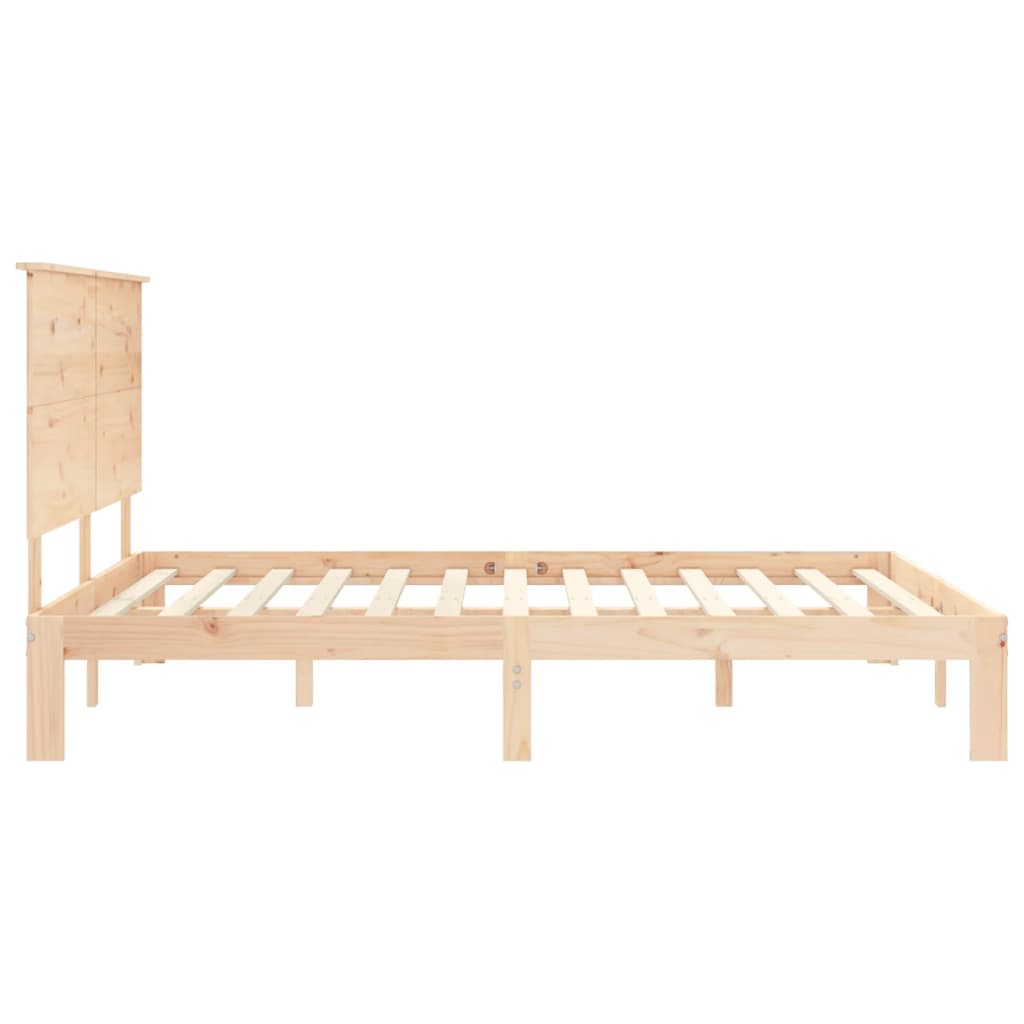 tömör fa ágykeret fejtámlával King Size