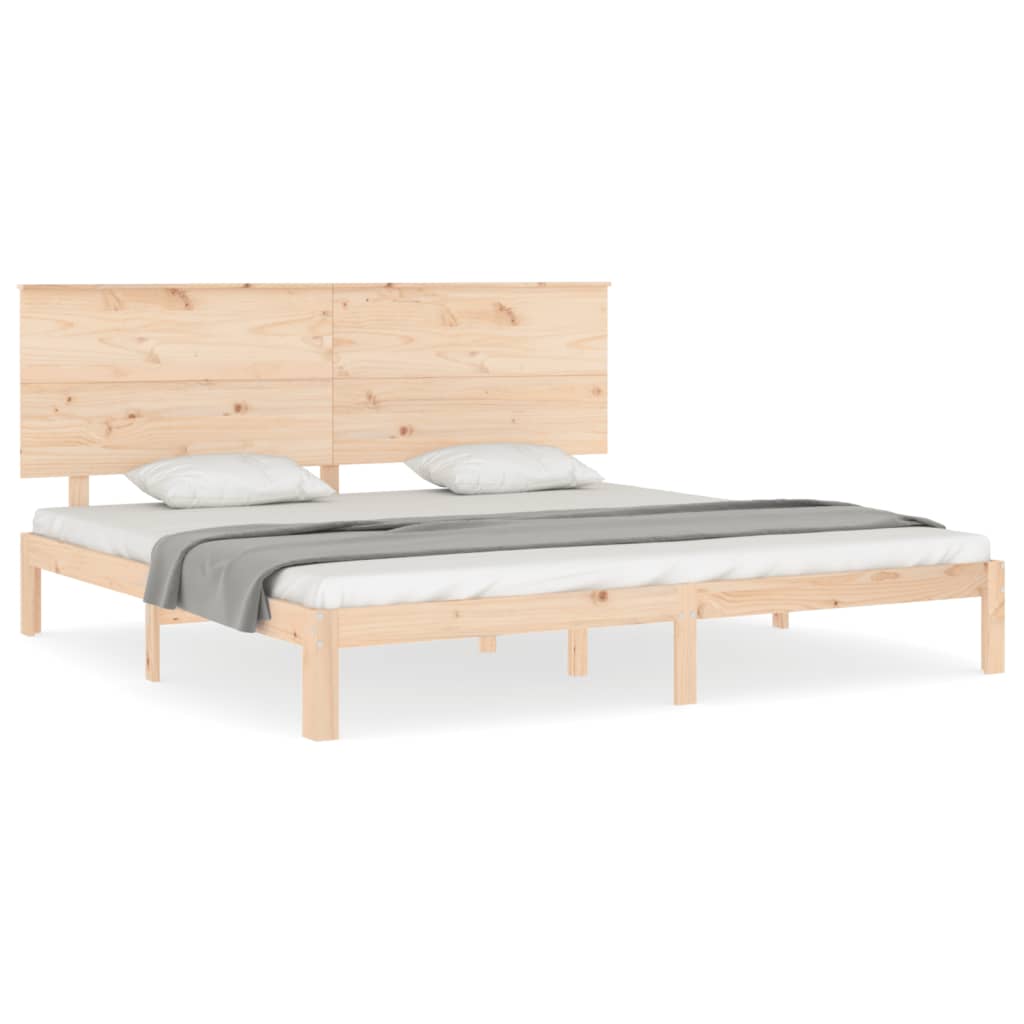 tömör fenyőfa ágy matrac nélkül 200 x 200 cm