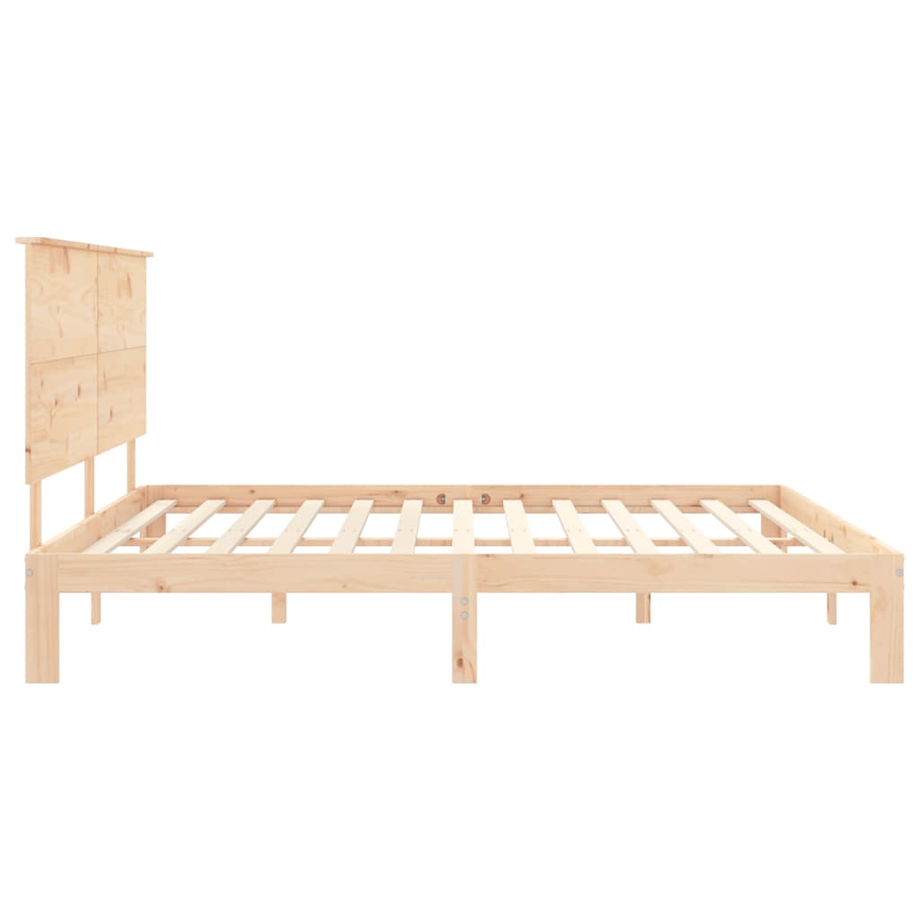 tömör fenyőfa ágy matrac nélkül 200 x 200 cm