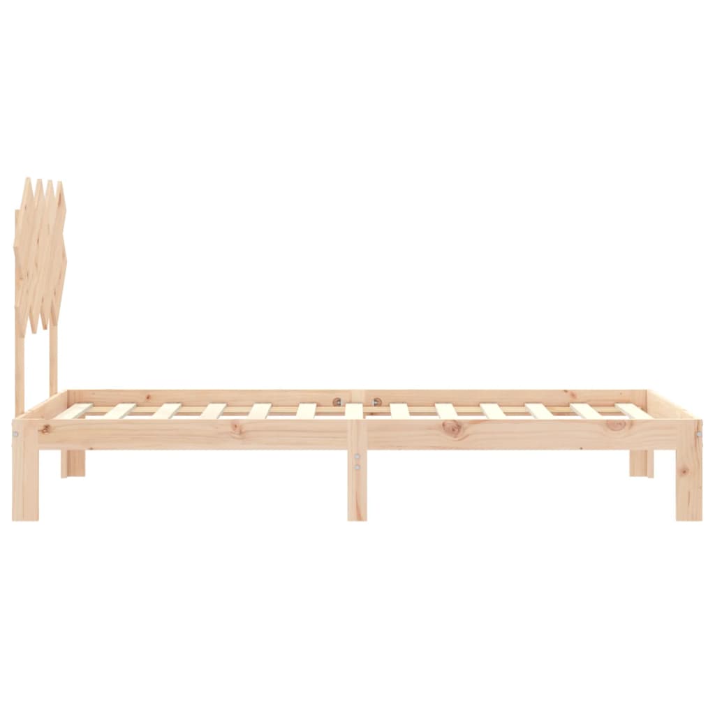tömör fenyőfa ágy matrac nélkül 90 x 200 cm
