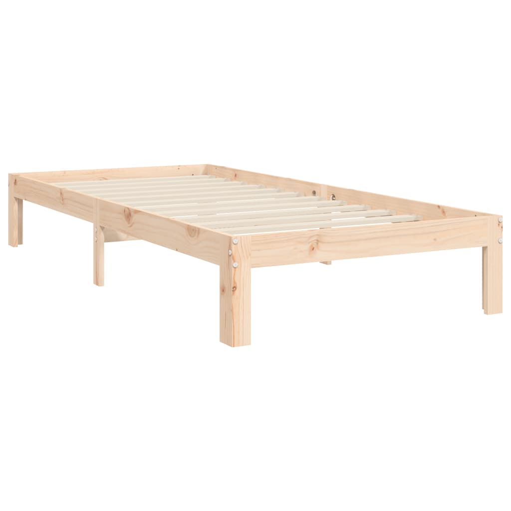tömör fenyőfa ágy matrac nélkül 90 x 200 cm