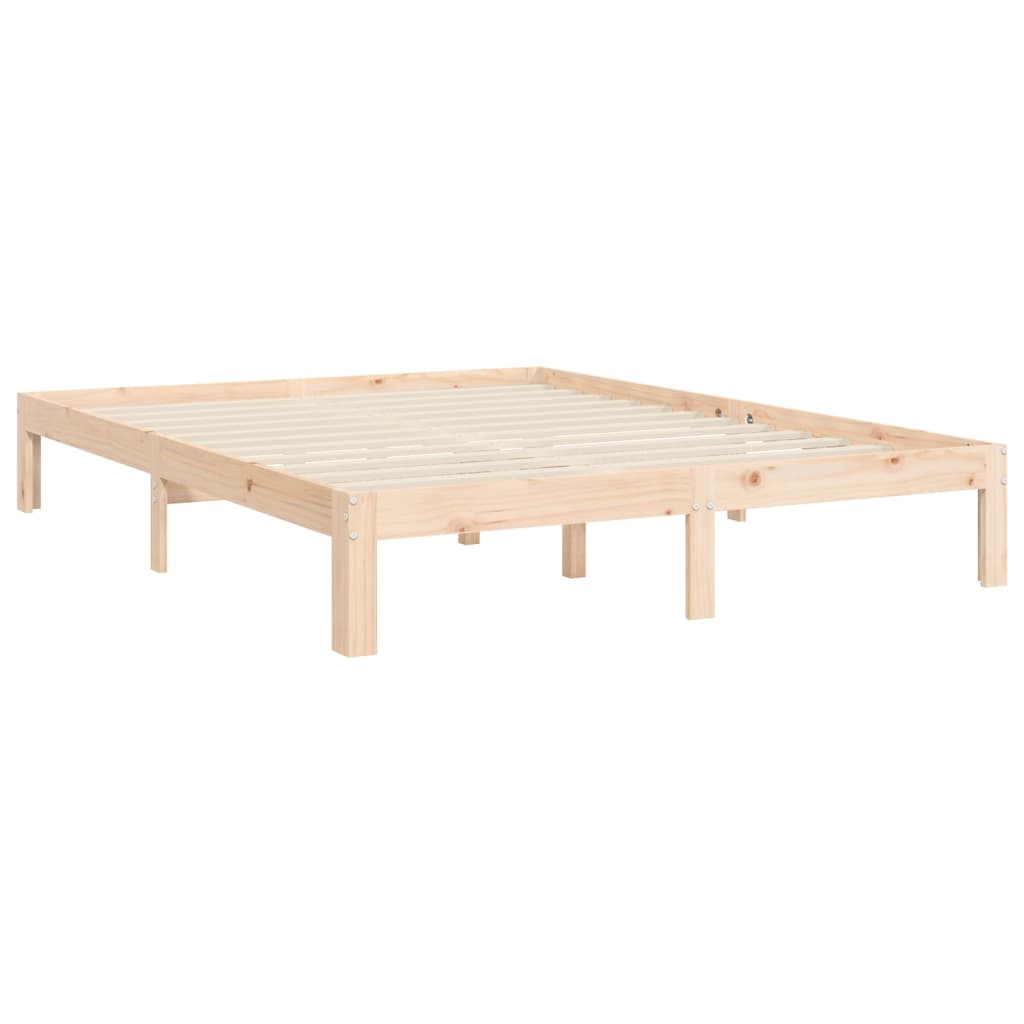 tömör fa ágykeret fejtámlával King Size