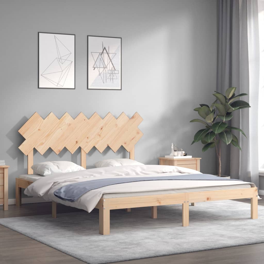 tömör fenyőfa ágy matrac nélkül 160 x 200 cm