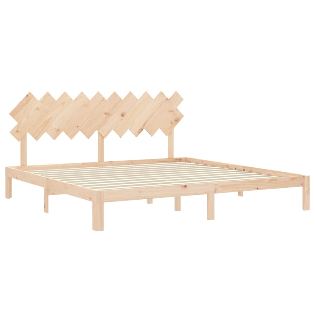 tömör fenyőfa ágy matrac nélkül 200 x 200 cm