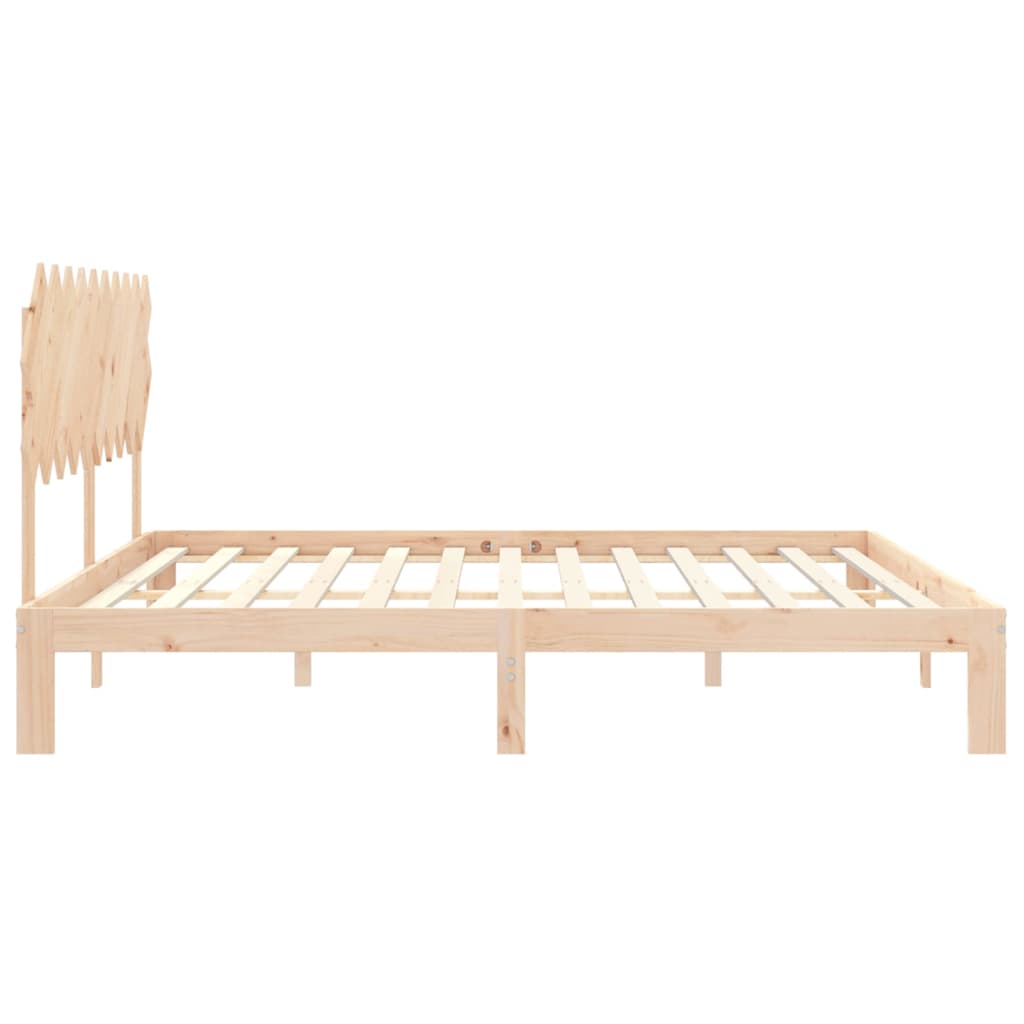 tömör fenyőfa ágy matrac nélkül 200 x 200 cm