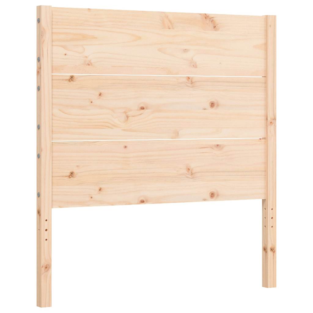 tömör fa ágykeret fejtámlával 100 x 200 cm