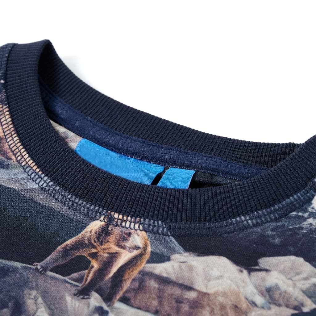 Tengerészkék gyerekpulóver 128