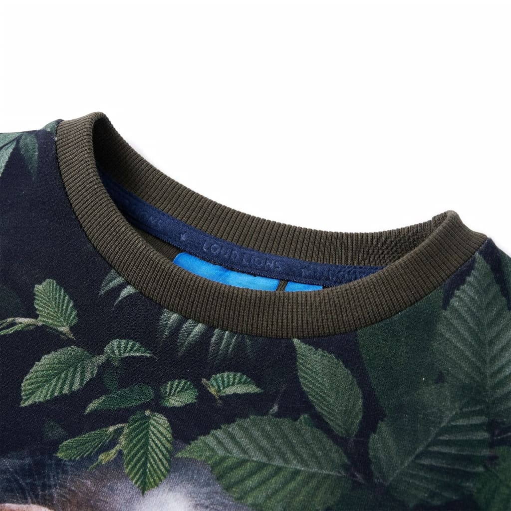 Khaki gyerekpulóver 104