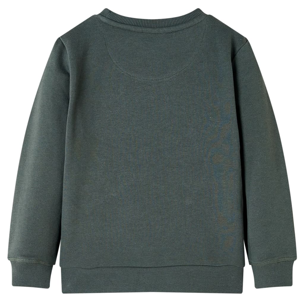 Sötét khaki gyerekpulóver 116