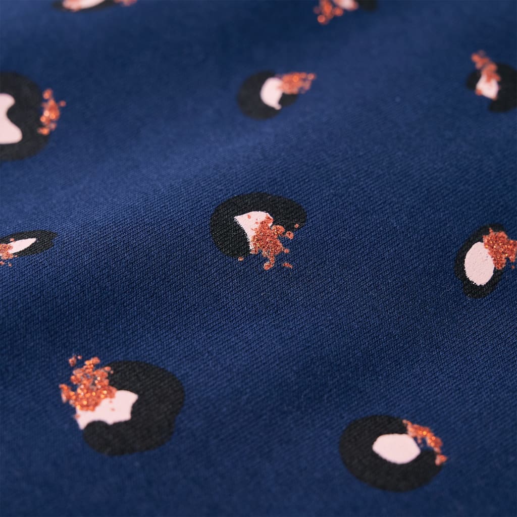 Tengerészkék kapucnis gyerekpulóver 104