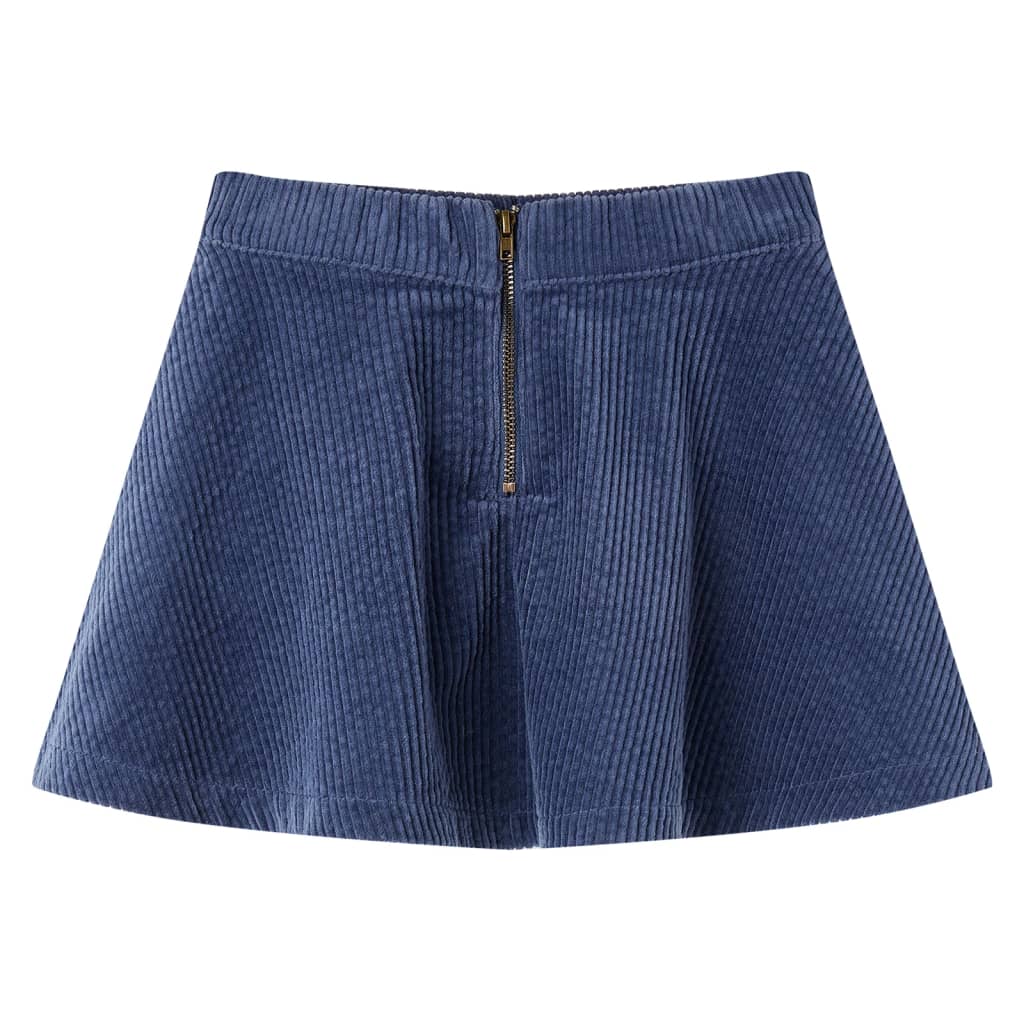 Gyerek szoknya zsebekkel Corduroy Navy 92