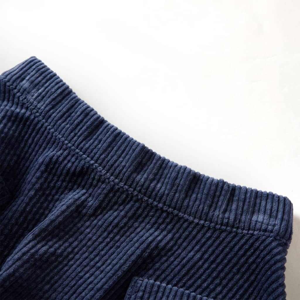 Gyerek szoknya zsebekkel Corduroy Navy 92