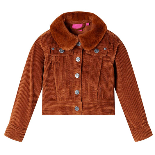Gyerek kabát Corduroy Cognac 128