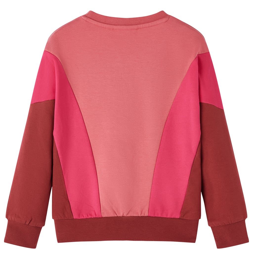 Gyerek pulóver Colour Block Rózsaszín és Henna 92