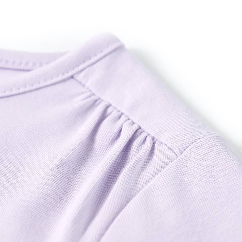 Gyerek póló hosszú ujjú Light Lilac 140