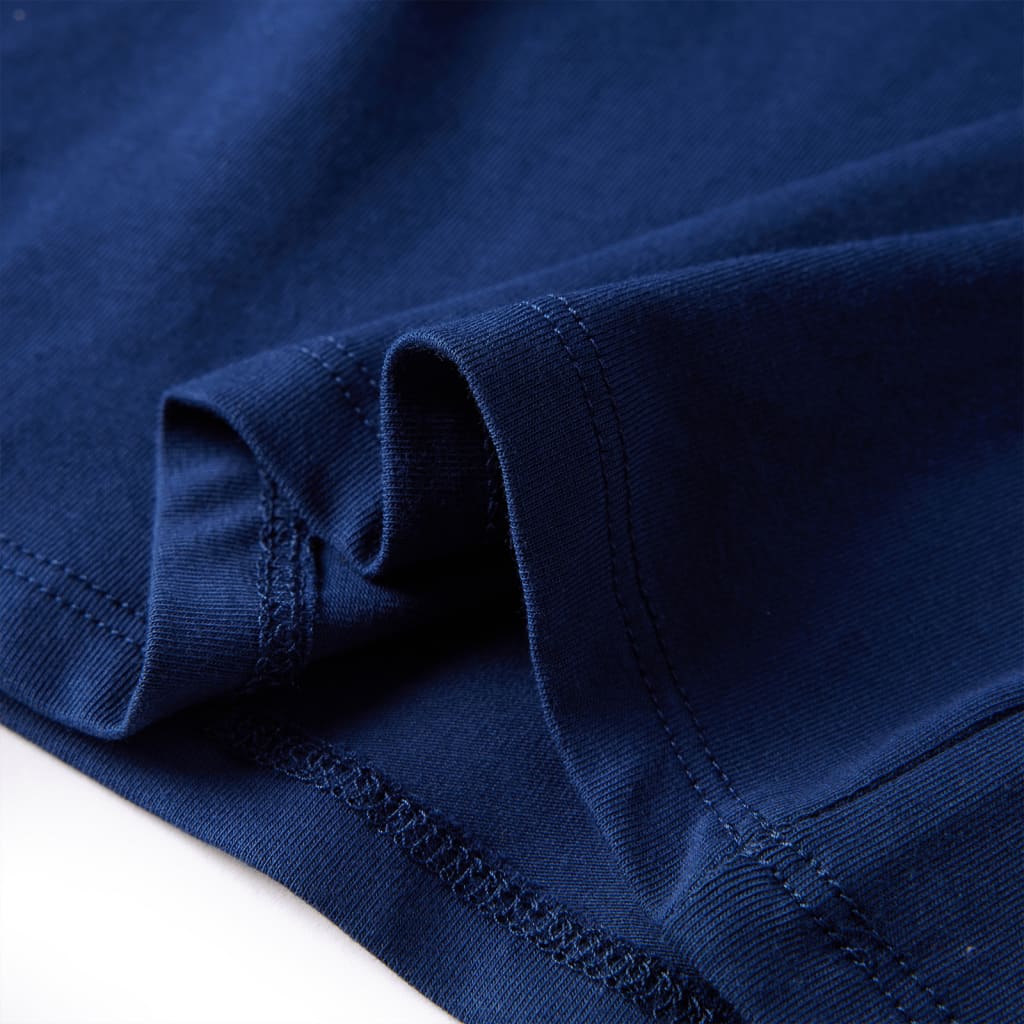 Tengerészkék hosszú ujjú gyerekpóló 92
