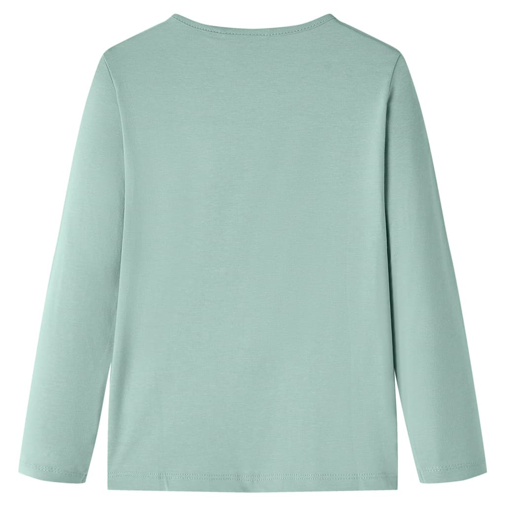 Gyerek hosszú ujjú póló Medium menta 116