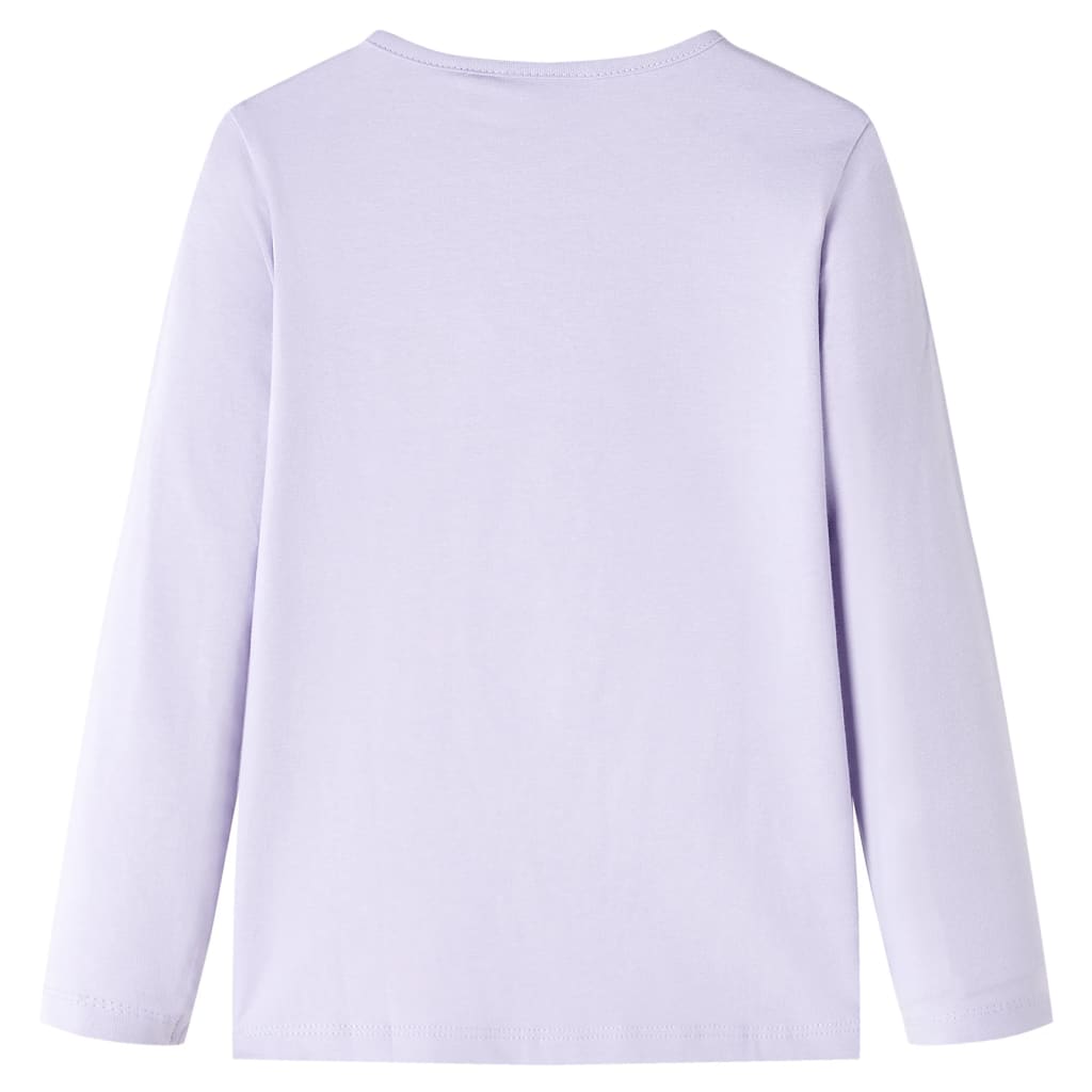 Gyerek póló hosszú ujjú Light Lilac 104