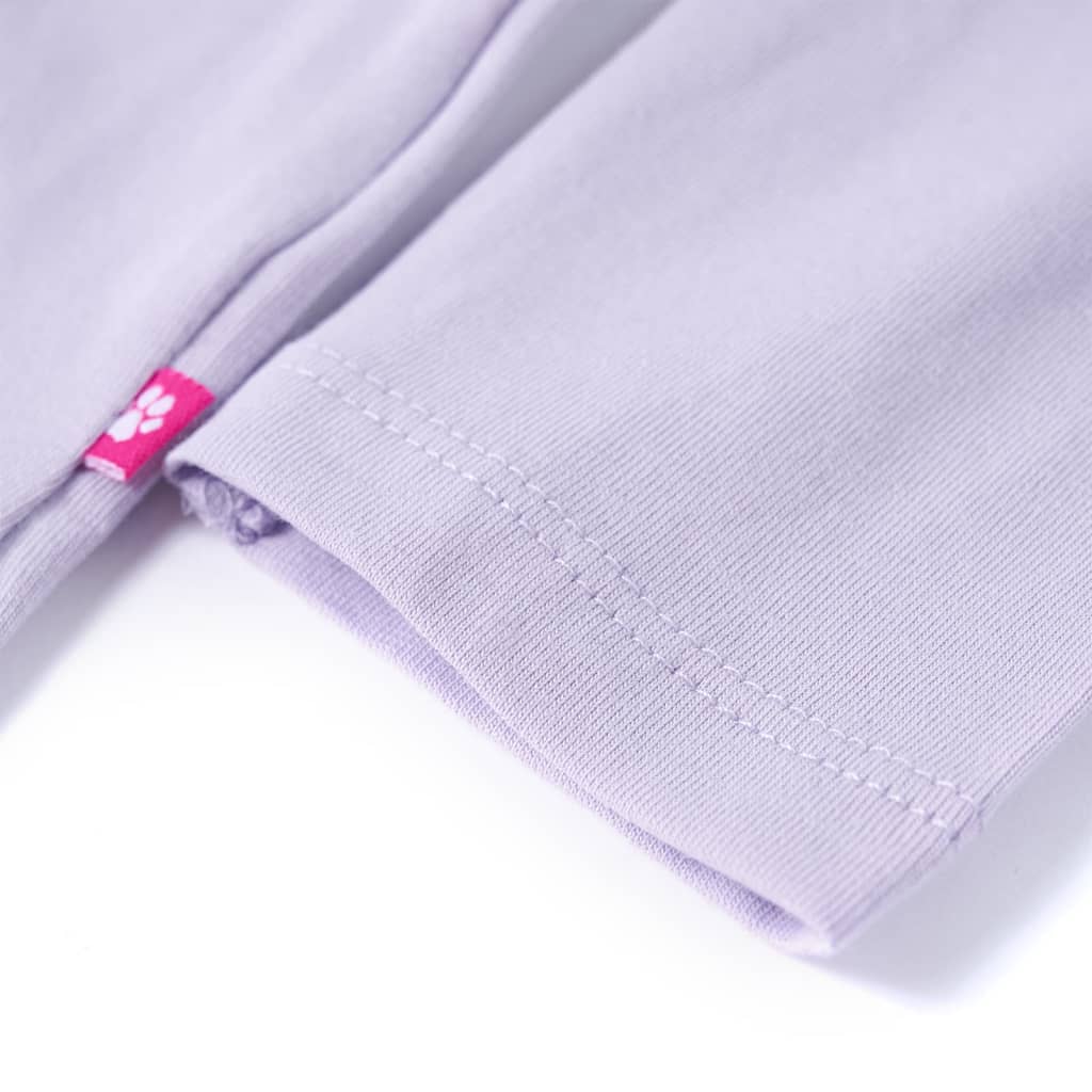 Gyerek póló hosszú ujjú Light Lilac 128